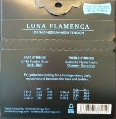 Knobloch LUNA FLAMENCA LDA 34.0 AZ Nylon Medium High Tension