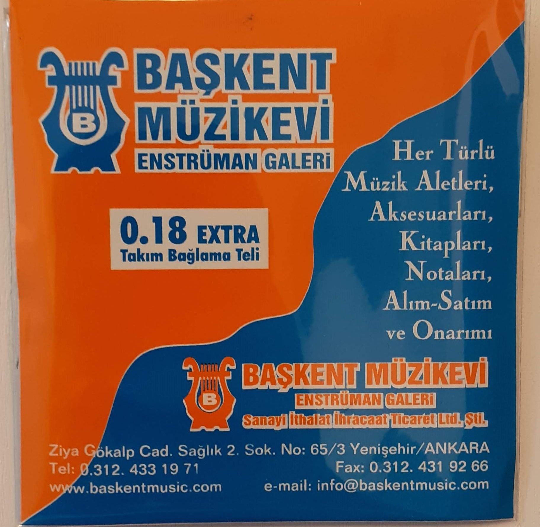 Başkent  018 Bağlama Teli (Saz Teli)