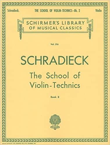 SCHRADIECK The School of Violin Technics Book II