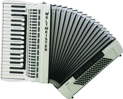 Akordeon Weltmeister Topas (white) 96 bas