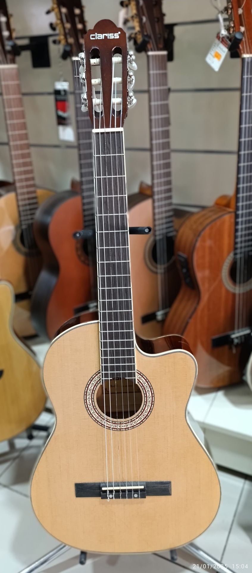 Clariss CCG-100CNT EQ Elektro Klasik Gitar