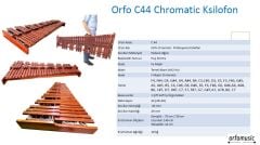 Orfo OrfoC44 Taşınabilir Chromatic Ksilofon