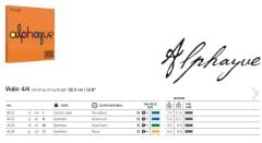 THOMASTİK-ALPHAYUE  AL100 Keman Takım Tel 4/4
