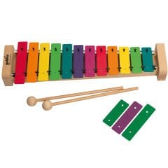 Goldon RENKLİ  12+3 Ses Soprano Metalofon/Metallophone Made in Germany
