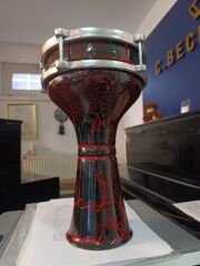 Vatan - Alüminyum Darbuka çatlak desen 123 -no3- 18,5cm/34cm