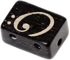 String-Tie Gitar Teli Bağlama Boncukları-siyah renk-black ebony