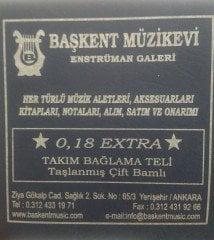 018 Bağlama Teli(Saz Teli) Taşlanmış Bamlı