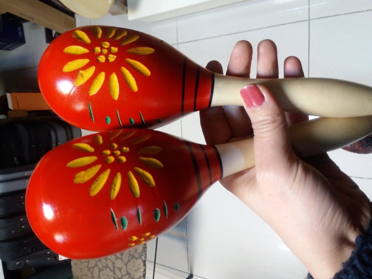 Marakas, ahşap marakas