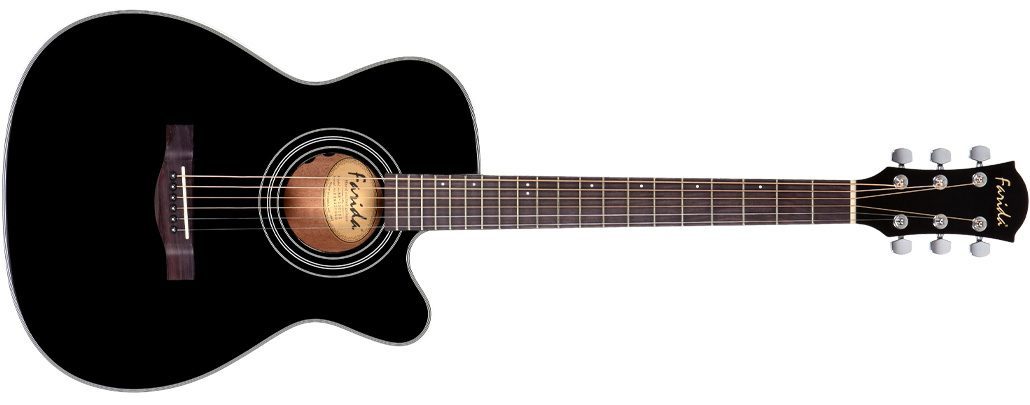 Farida SF 15 CE Elektro Akustik Gitar, siyah, ince kasa